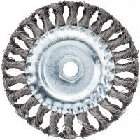 Щетка-крацовка плоская (125 мм; M14; крученая проволока) для УШМ Orientcraft WHBM14125531