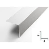 Декоративный угловой профиль ЛУКА алюминиевый, 40х40х2 мм, 2,7 м, 5 шт./уп. белый УТ000020887