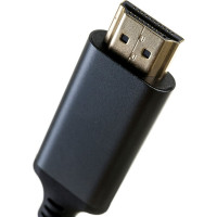 Кабель DisplayPort->HDMI Cablexpert 4K, 1.8м, 20M/19M, черный, экран, пакет CC-DP-HDMI-4K-6