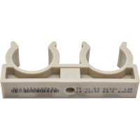 Опора для труб RTP двойная, D25, серая 10972