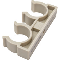 Опора для труб RTP двойная, D25, серая 10972