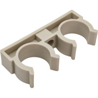 Опора для труб RTP двойная, D25, серая 10972