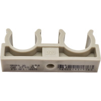 Опора для труб RTP двойная, D20, серая 10971