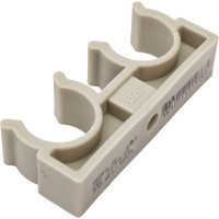 Опора для труб RTP двойная, D20, серая 10971