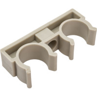 Опора для труб RTP двойная, D20, серая 10971