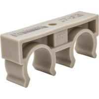 Опора для труб RTP двойная, D20, серая 10971