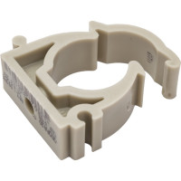 Опора для труб RTP одинарная, с защелкой, D20, серая 19749