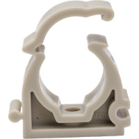 Опора для труб RTP одинарная, с защелкой, D20, серая 19749