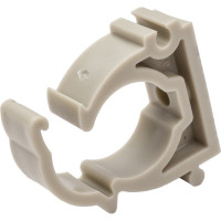 Опора для труб RTP одинарная, с защелкой, D20, серая 19749