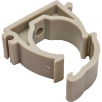 Опора для труб RTP одинарная, с защелкой, D25, серая 19750