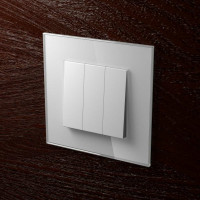 Однопостовая рамка CGSS стеклянная, белая Эстетика GL-P101-WCG