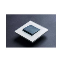 Однопостовая рамка CGSS стеклянная, белая Эстетика GL-P101-WCG