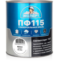 Эмаль ЭКСПЕРТ ПФ-115 матовая, белая, RAL 9003 2.7 кг 34045