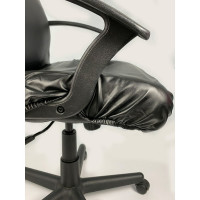 Чехол для компьютерного кресла ГЕЛЕОС 536Л размер L, кожа, черный ГЧ00536Л