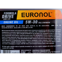 Моторное масло EURONOL DRIVE FORMULA LL 5w-30, С3, 4 л 80007