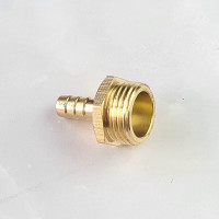 Наконечник латунный наружная резьба 1/2 х елочка 8 мм + хомут Профитт 4823440