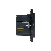 Механизм розетки EKF Стокгольм с 2USB type-A + type-C черный PROxima EZR-2USB-type-C