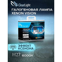 Комплект ламп Clearlight H27, 12 В, 27 Вт, XenonVision, 2 шт. MLH27XV