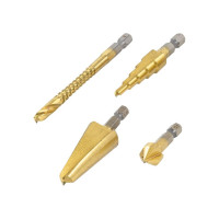 Набор сверл комбинированных (4  шт; HSS 424) в  футляре Forsage F-44705(29852)