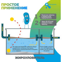 Таблетки для жироуловителя Bionex Grease WT Tab 12 шт WTTab 094
