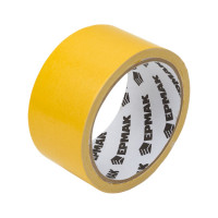 Двухсторонняя клейкая лента ЕРМАК 48 мм х 10 м, полипропилен, инд. упаковка 669-195