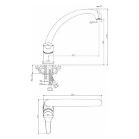 Смеситель для кухни OLIVE'S IBIZA 19431IB
