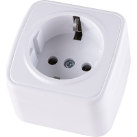 Розетка TDM ELECTRIC 2П+З открытой установки IP20 16А, белая "Дача" Народная SQ1824-0008
