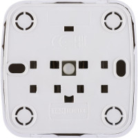 Розетка TDM ELECTRIC 2П+З открытой установки IP20 16А, белая "Дача" Народная SQ1824-0008