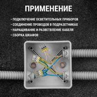 Строительно-монтажная клемма TDM ELECTRIC КБМ-2273-246 2,5мм2 с пастой 5 шт/упак SQ0517-0126