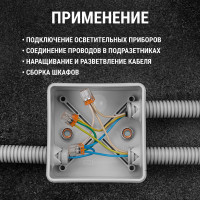 Клеммы для проводов универсальные строительно- монтажные (2,5мм2) с пастой TDM ELECTRIC в упаковке 5 штук SQ0517-0125