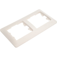 2-ая рамка Systeme Electric Glossa Молочная, горизонтальная GSL000902