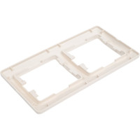 2-ая рамка Systeme Electric Glossa Молочная, горизонтальная GSL000902