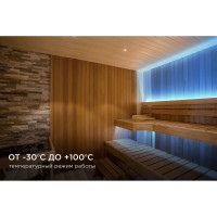 Светодиодная лента для бани и сауны Apeyron 5м, 24В, 14,4Вт/м, smd2835, 120д/м, IP68, син. 00-327