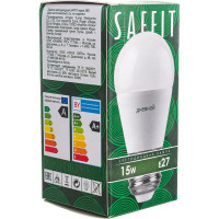 Светодиодная лампа SAFFIT SBG4515 Шарик E27 15W 6400K, 55214