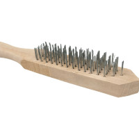 Ручная щетка по металлу SAMGRUPP с деревянной ручкой, 5 рядов SAMC-094010005