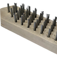 Ручная щетка по металлу SAMGRUPP с деревянной ручкой, 5 рядов SAMC-094010005