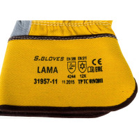 Комбинированные перчатки S. GLOVES искусственный мех LAMA, 11 размер 31957-11