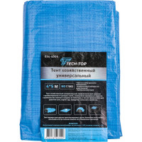 Тент универсальный защитный (4х5 м; 60 г/м2) TECH-TOP 034-4005 223454
