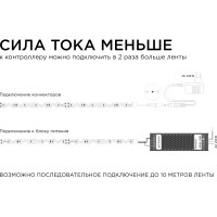 Светодиодная лента Apeyron 24В, 5Вт/м,smd2835, 60д/м, IP20, 400Лм/м, S-типа 6мм, 5м, холодный белый 351