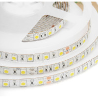 Светодиодная лента Apeyron 24В, 14,4Вт/м, smd5050, 60д/м, IP65, 1100Лм/м подложка 10мм, 5м, 6500К 00-318