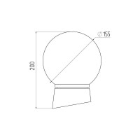 Светильник ЭРА НБП 0160004 с наклонным основанием Гранат полиэтилен IP20 E27 max 60 Б0052011