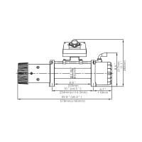Автомобильная электрическая лебёдка RUNVA 12V 12000 lbs 5443 кг стальной трос EWX12000S