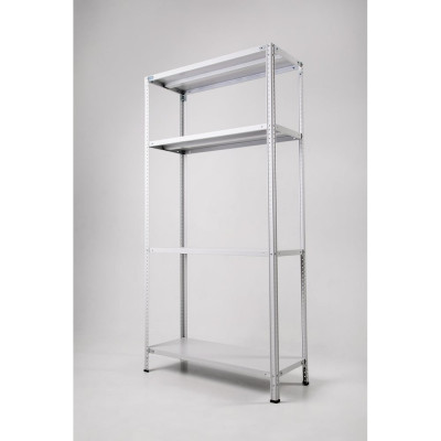 Стеллаж ООО ФУРАМА СТФЛ 1500x1100x300 мм, 4 полки, серый СТФЛ151130-4