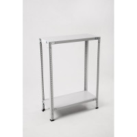 Стеллаж ООО ФУРАМА СТФЛ 1000х700х300 мм, 2 полки, серый СТФЛ 107030-2