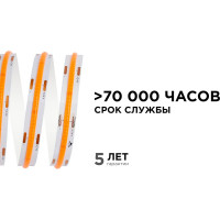 Светодиодная лента Apeyron 24В, 14Вт/м, COB, 512д/м, IP20, подложка 10мм, 5м, розовый 00-364