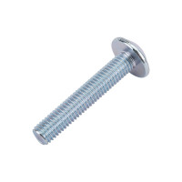 Винт ZAMETAL М8x45, с полусфер. гол. и прессш., DIN 967, оц., уп. 100 шт. ZA514523