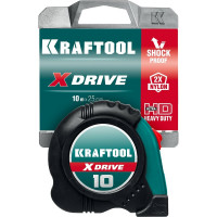 Рулетка KRAFTOOL X-Drive 10м х 25мм 34122-10