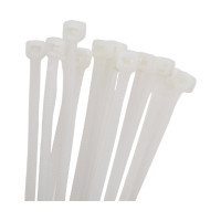 Нейлоновая хомут-стяжка NOVOCRAFT 4x200 мм, белая, уп. 100 шт. HCC042000100