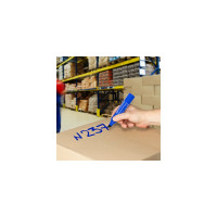 Перманентный маркер BRAUBERG JUMBO, широкая линия письма, скошенный наконечник, 3-10 мм 151225