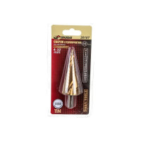 Сверло ступенчатое спиральное по металлу (4-32 мм; 15 ступеней; TiN) SKRAB 30187